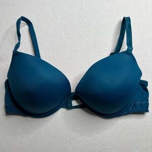 Victoria Secret PINK Womens Padded Bra Size 36D Teal Color